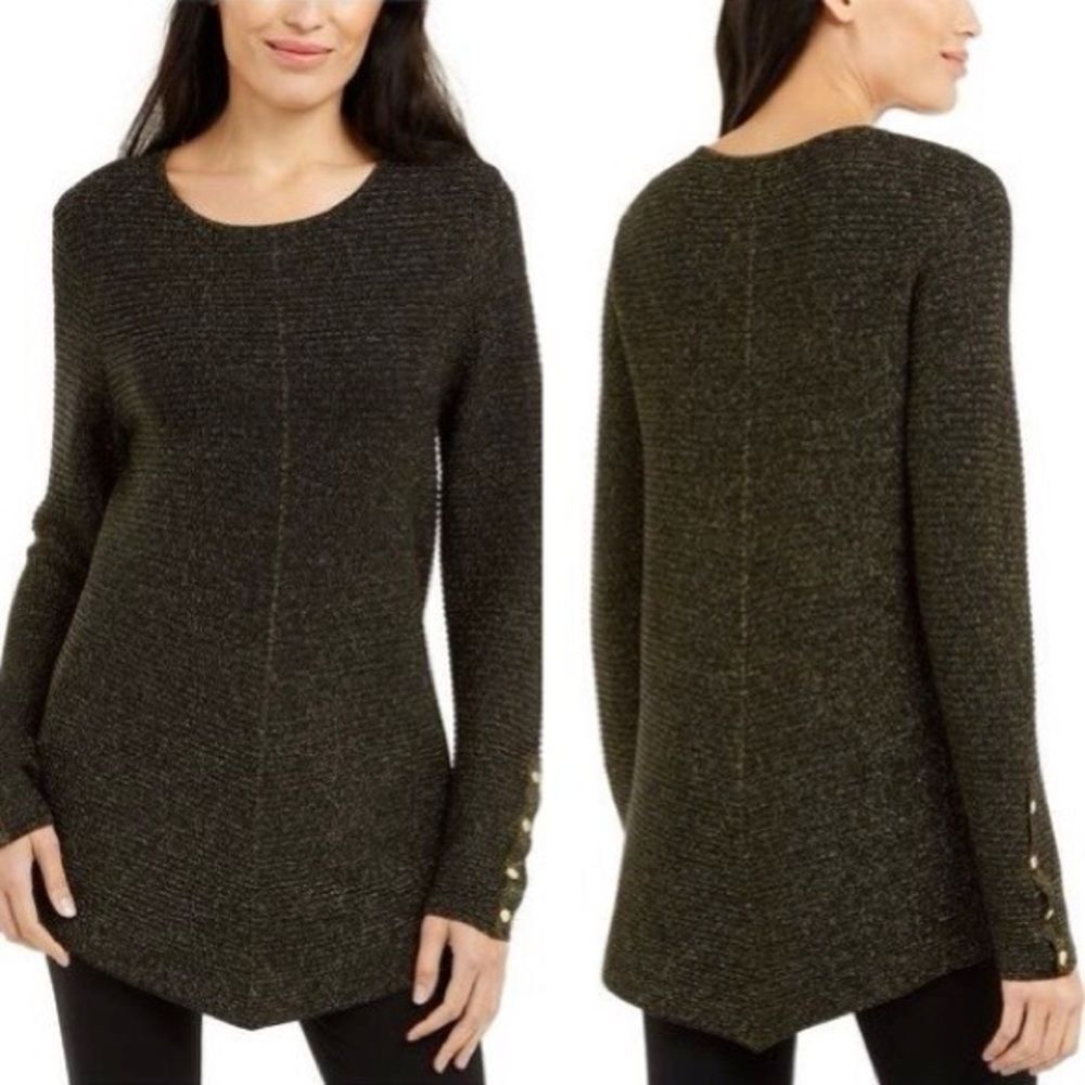 Alfani- Metallic Swing Sweater